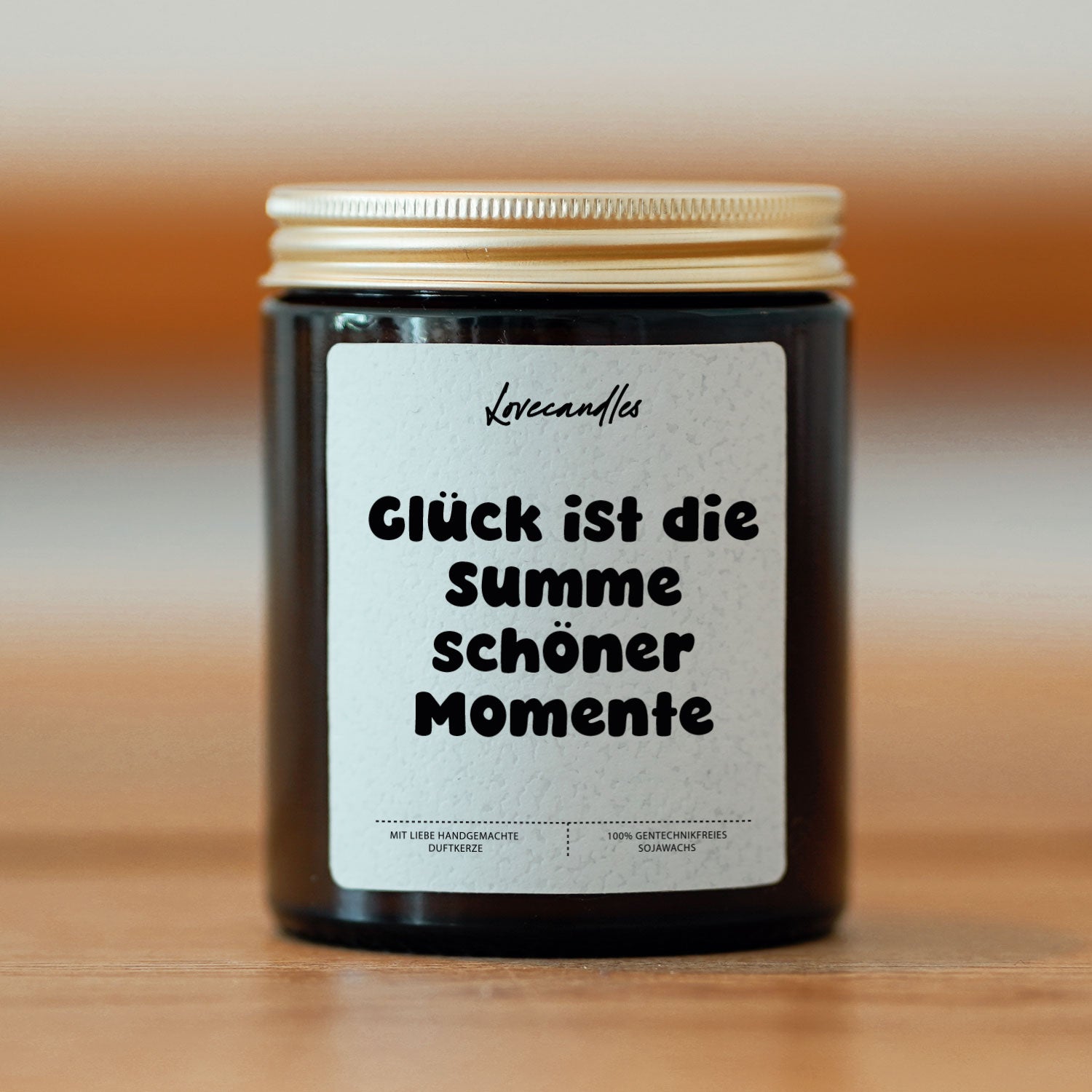 Duftkerze - Glück ist die Summe schöner Momente