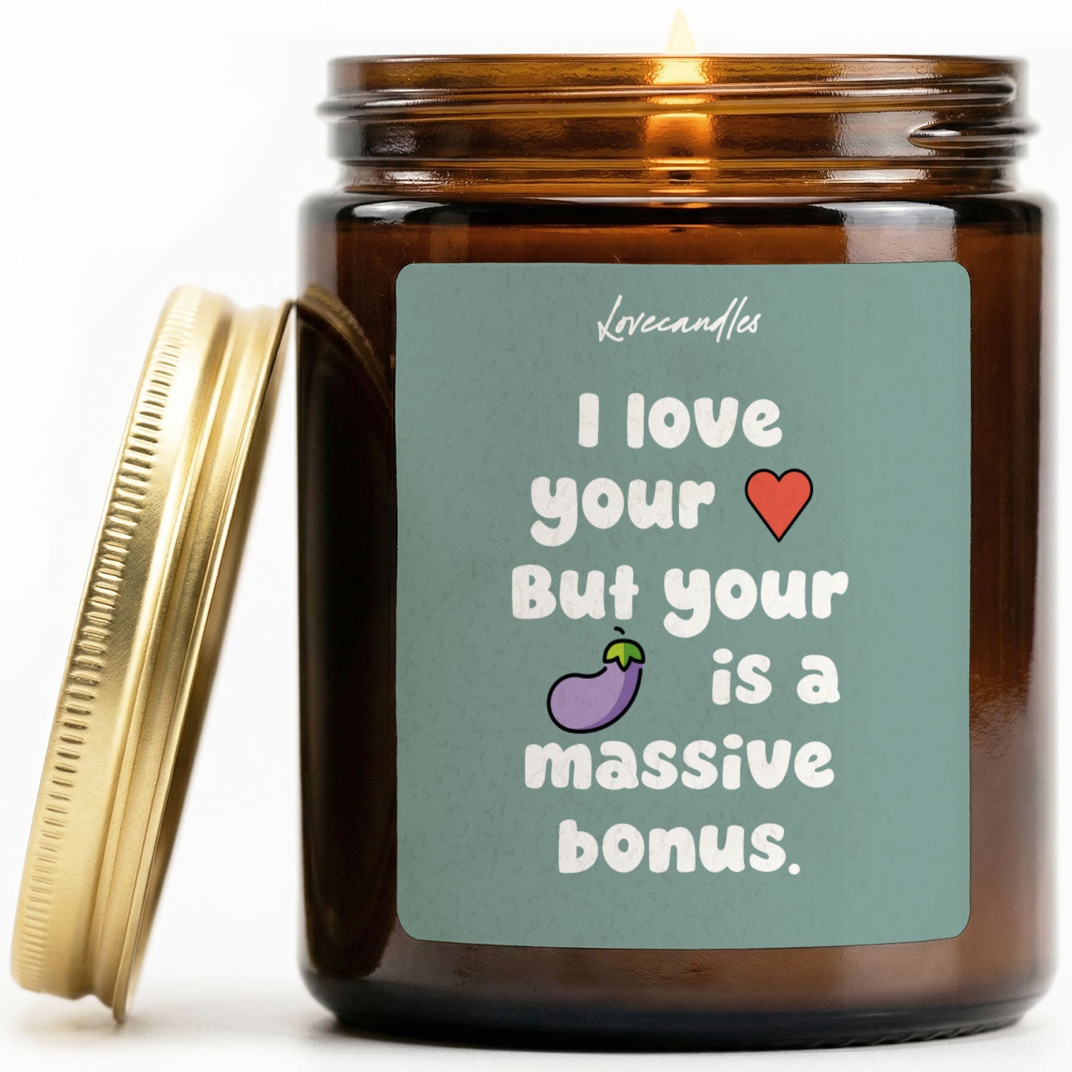 Vanille Duftkerze - I love your heart. But your dick is a massive bonus.