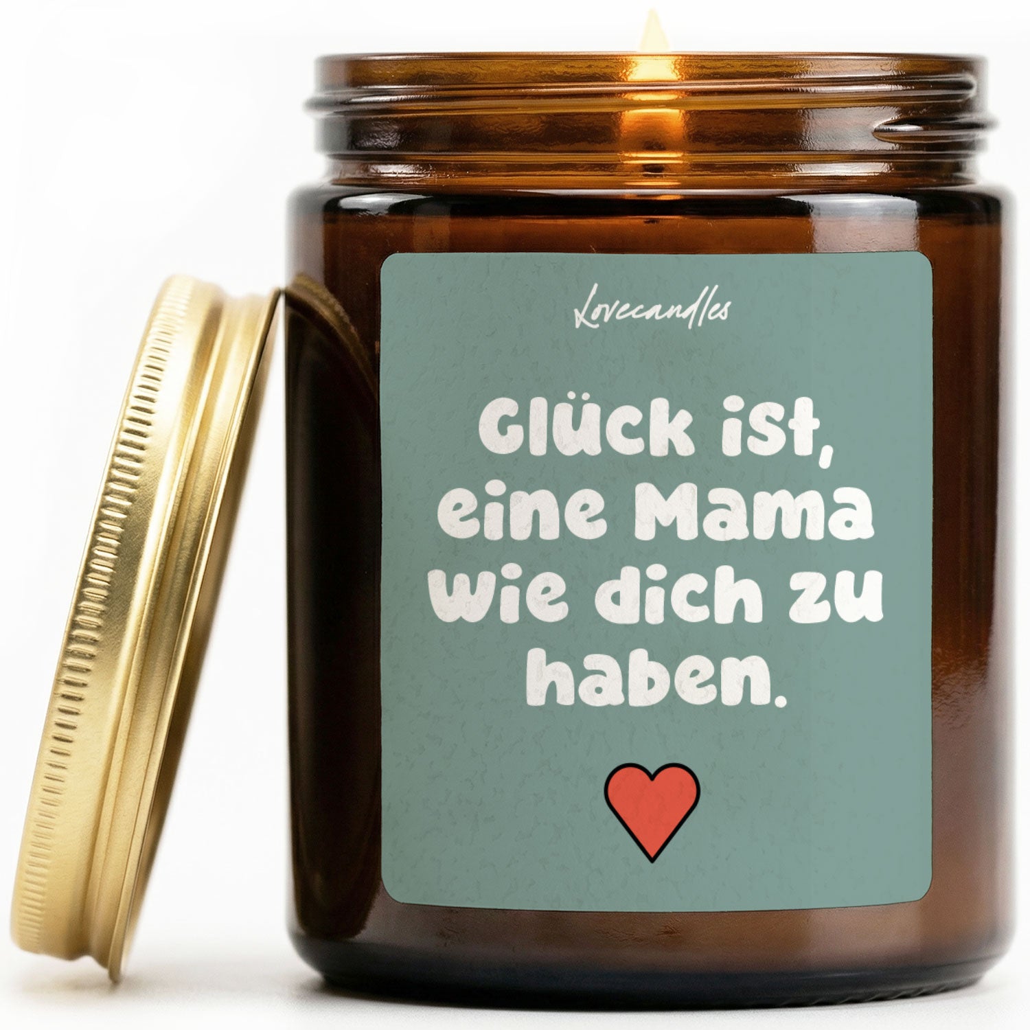 Vanille Duftkerze - Glück ist, eine Mama wie dich zu haben