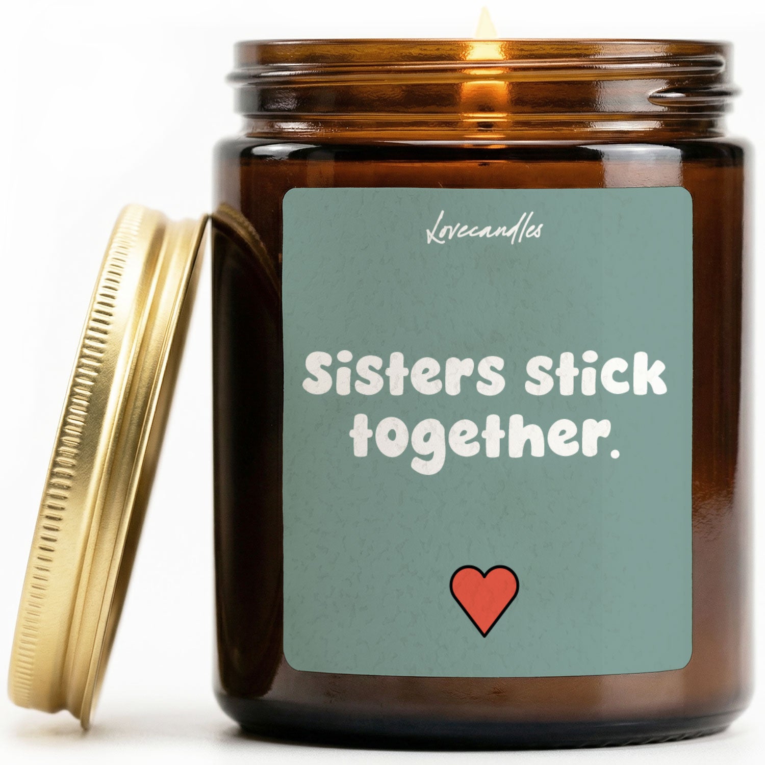 Vanille Duftkerze - Sisters stick together.