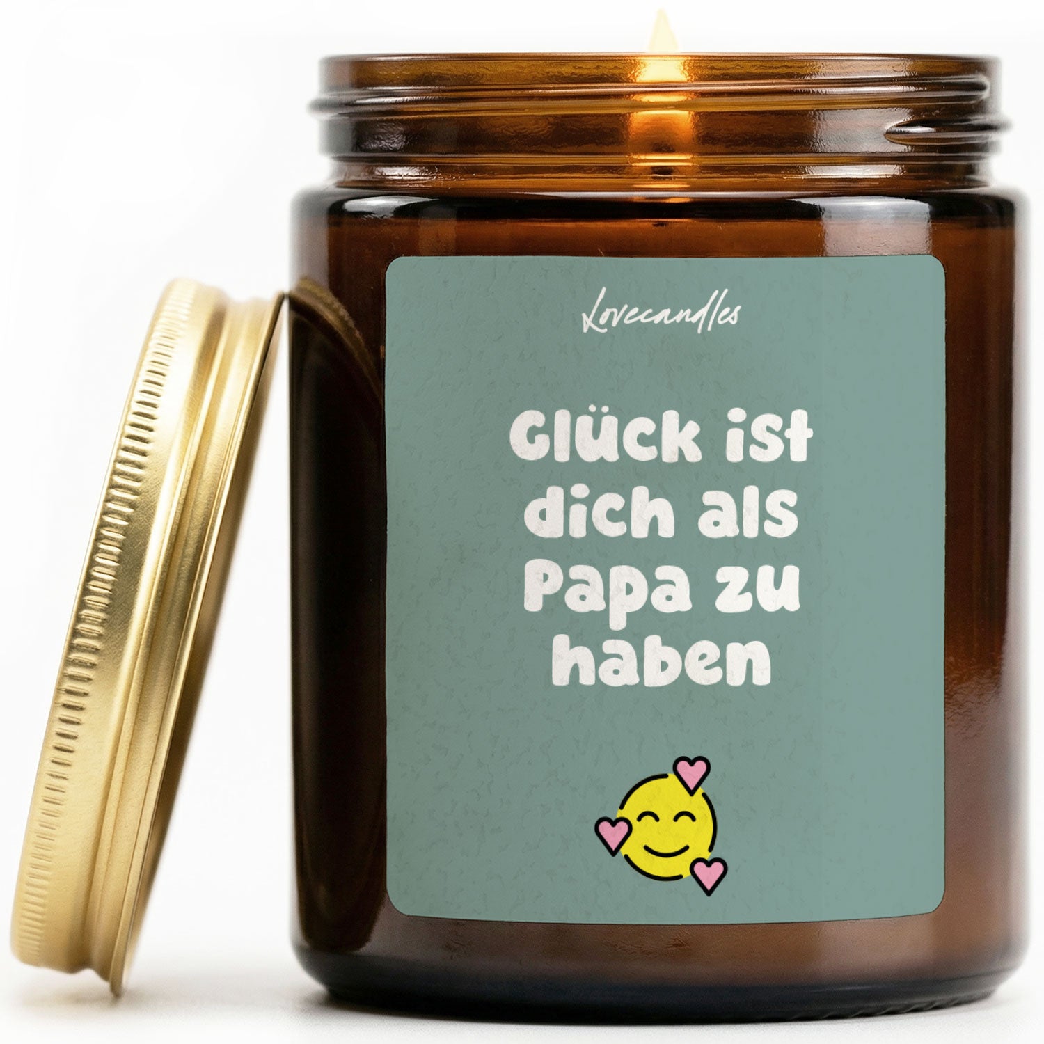 Vanille Duftkerze - Glück ist dich als Papa zu haben