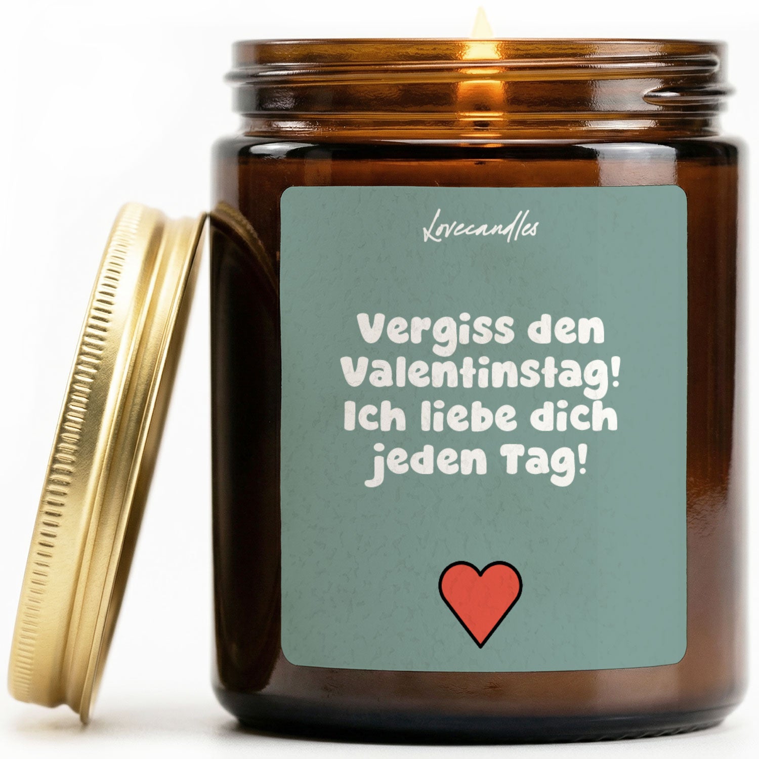 Vanille Duftkerze - Vergiss den Valentinstag! Ich liebe dich jeden Tag!