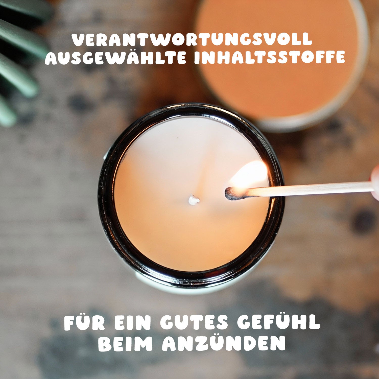 Vanille Duftkerze - 1+1= 4