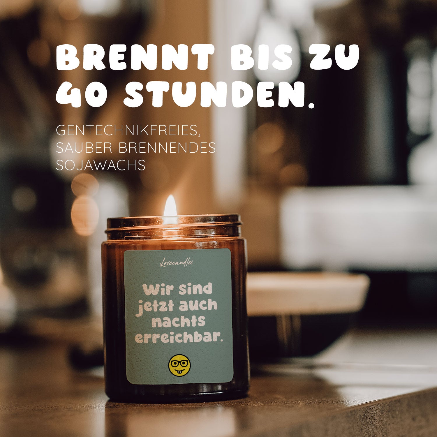 Vanille Duftkerze - Wir Sind Jetzt Auch Nachts Erreichbar