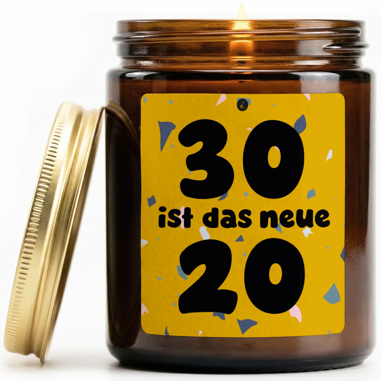 Vanille Duftkerze - 30 ist das neue 20