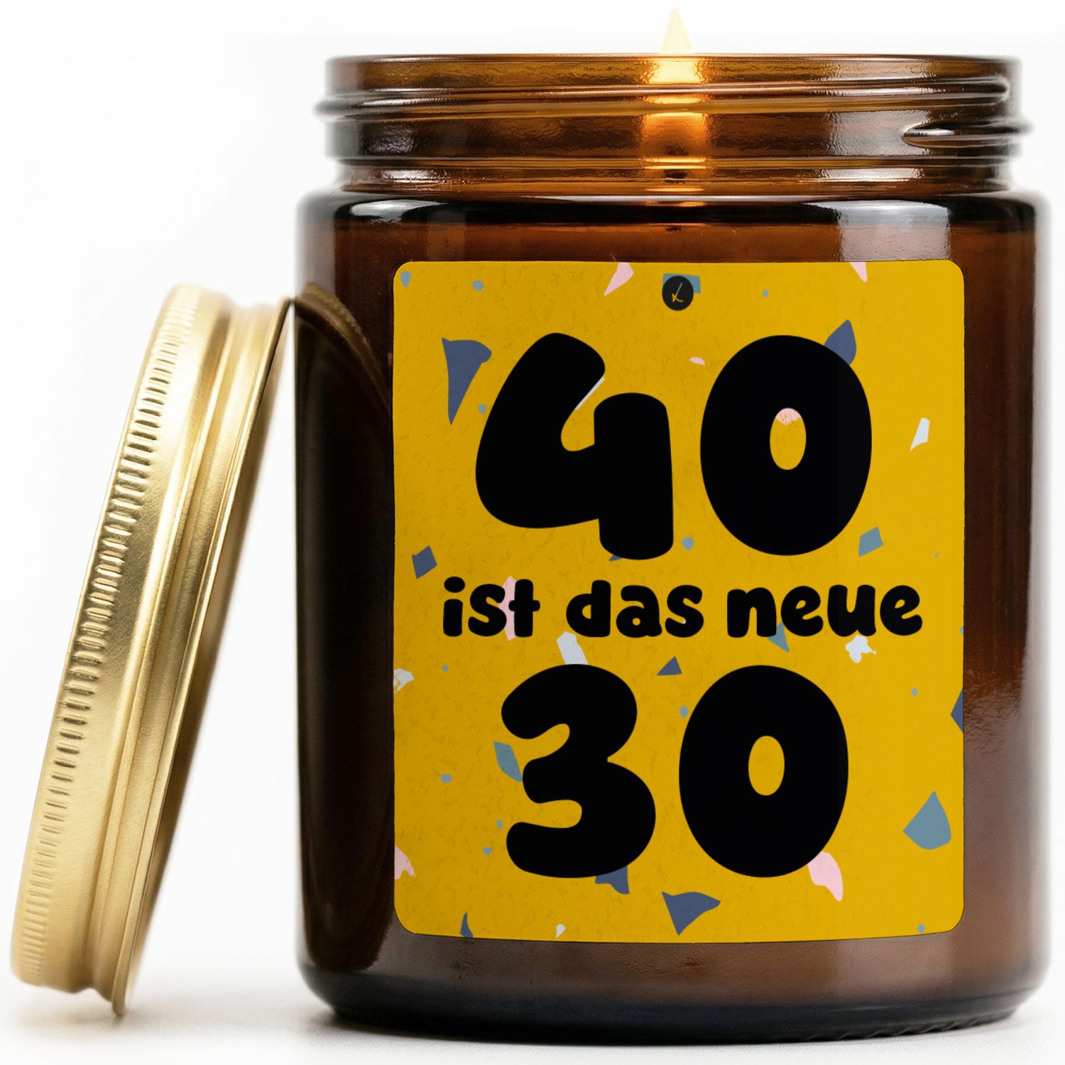 Vanille Duftkerze - 40 ist das neue 30