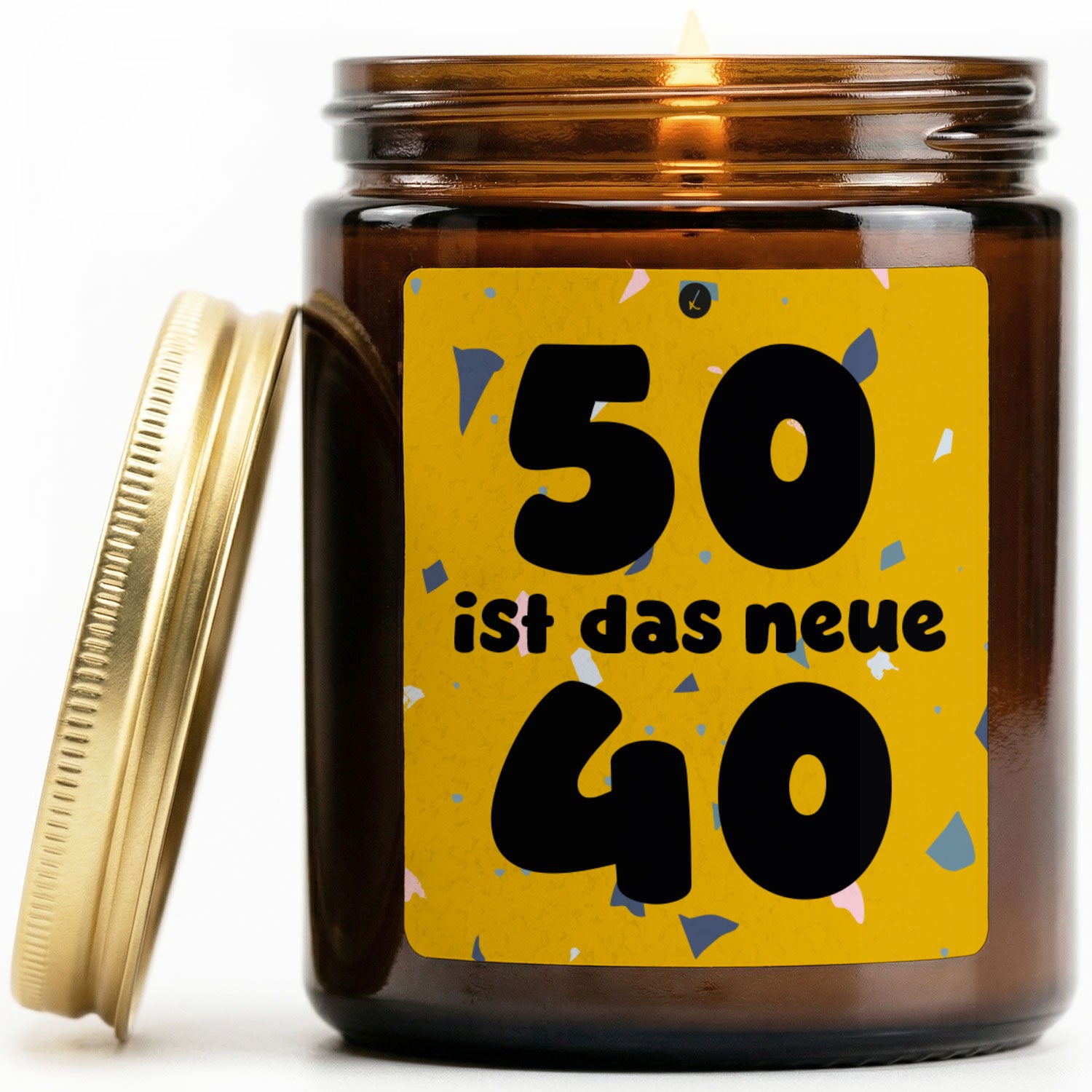 Vanille Duftkerze - 50 ist das neue 40