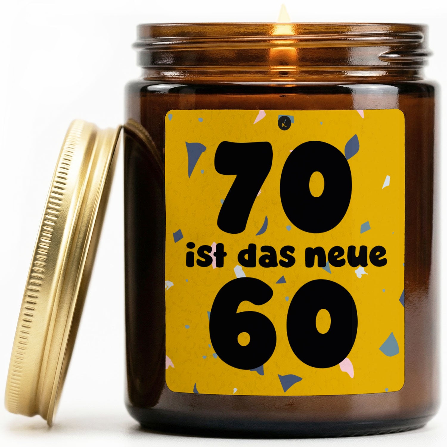 Vanille Duftkerze - 70 ist das neue 60