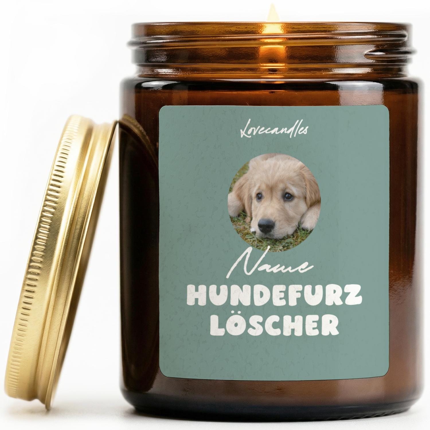 Duftkerze "Name Hundefurz Löscher" #3 - Personalisierbar
