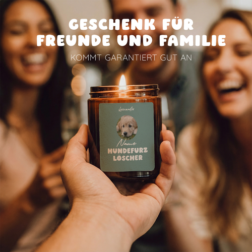 Duftkerze "Name Hundefurz Löscher" #3 - Personalisierbar