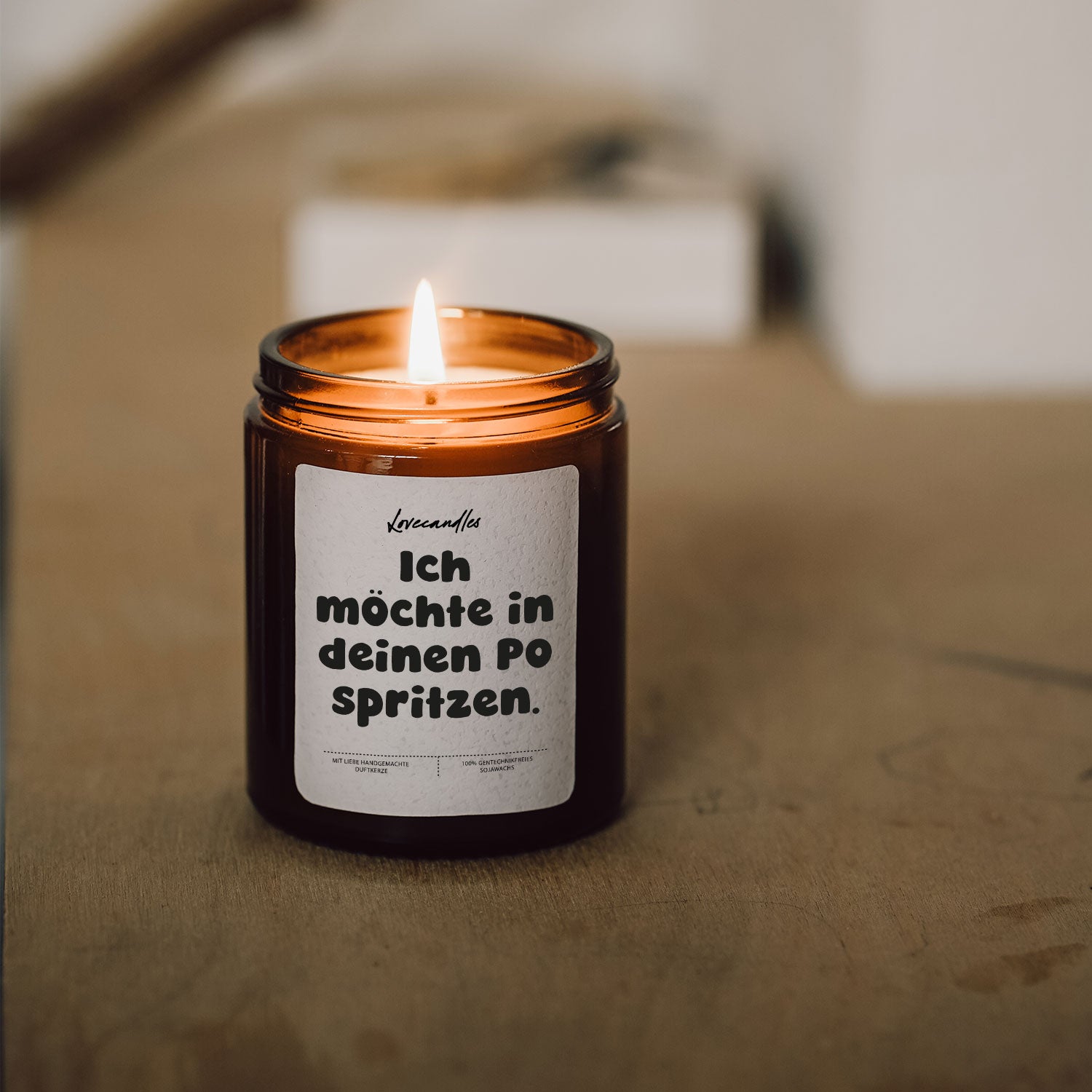 Duftkerze - Ich möchte in deinen Po spritzen.