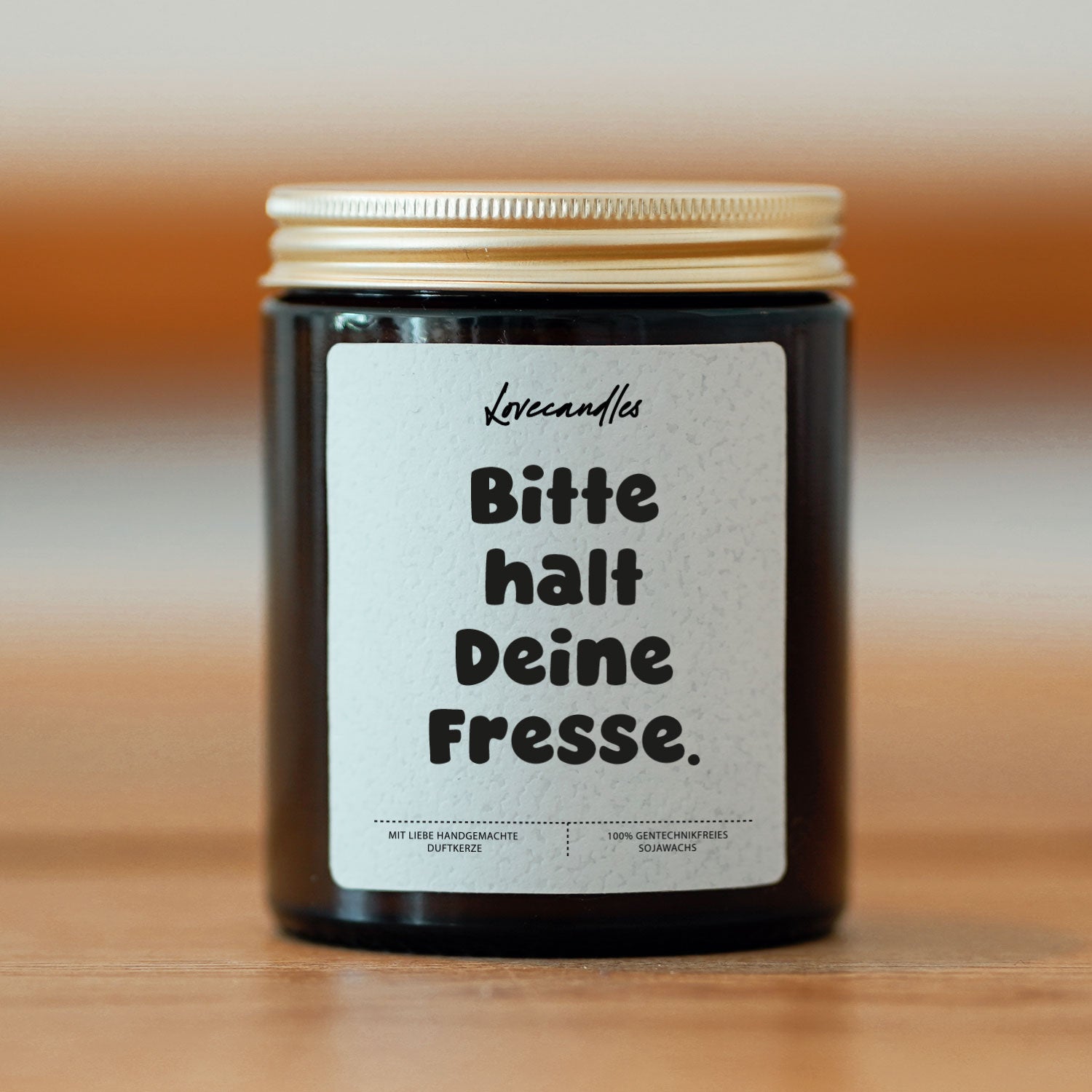 Duftkerze - Bitte halt Deine Fresse.