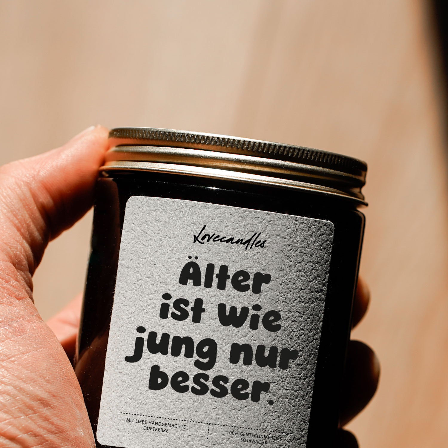 Duftkerze - Älter ist wie jung nur besser.