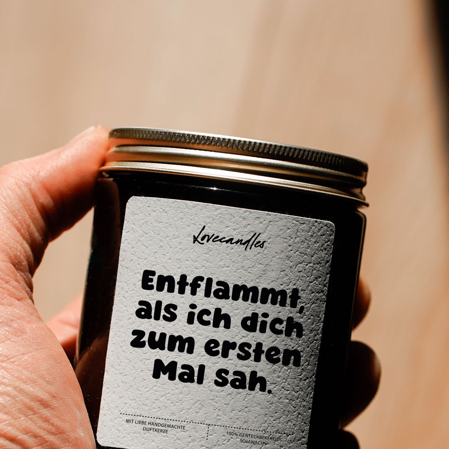 Duftkerze - Entflammt, als ich dich zum ersten Mal sah.