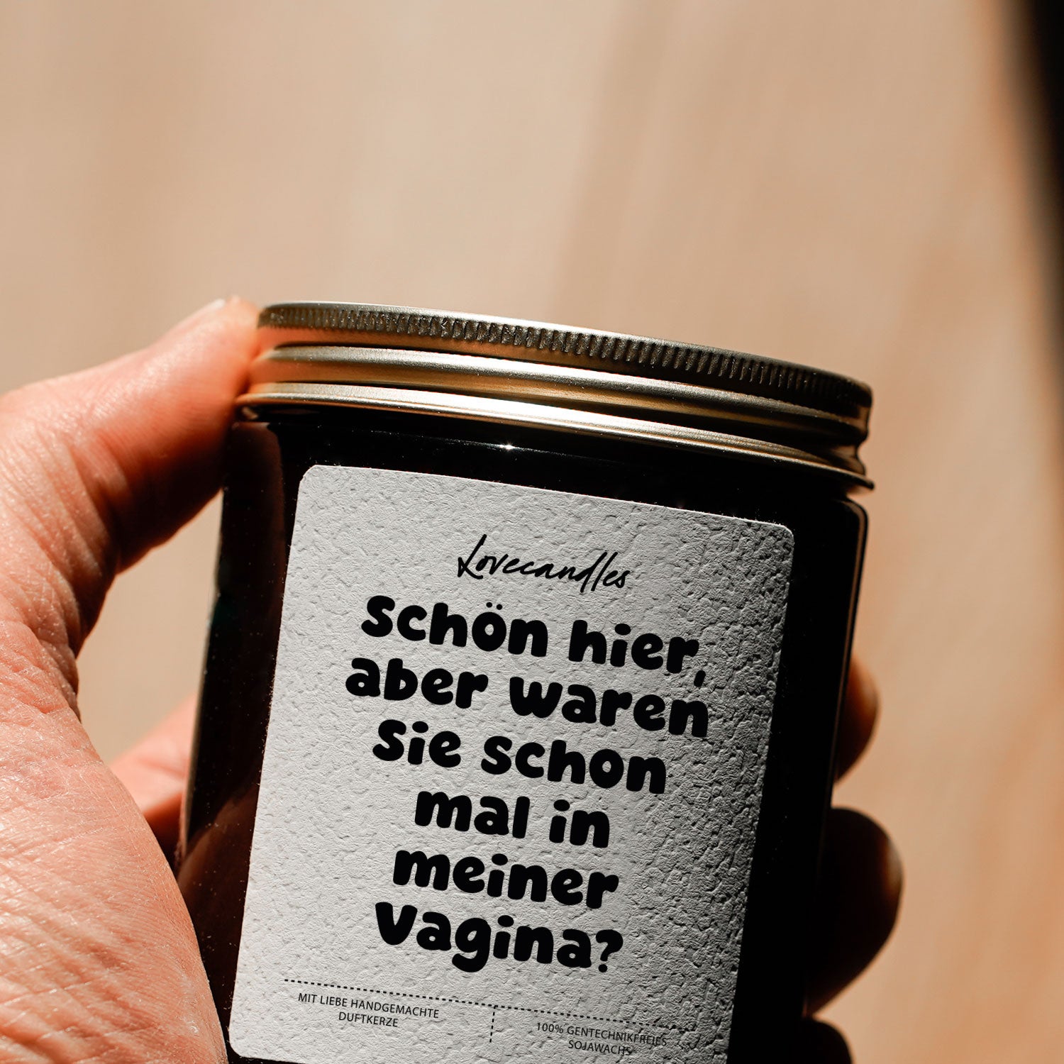 Duftkerze - Schön hier, aber waren Sie schon mal in meiner Vagina?