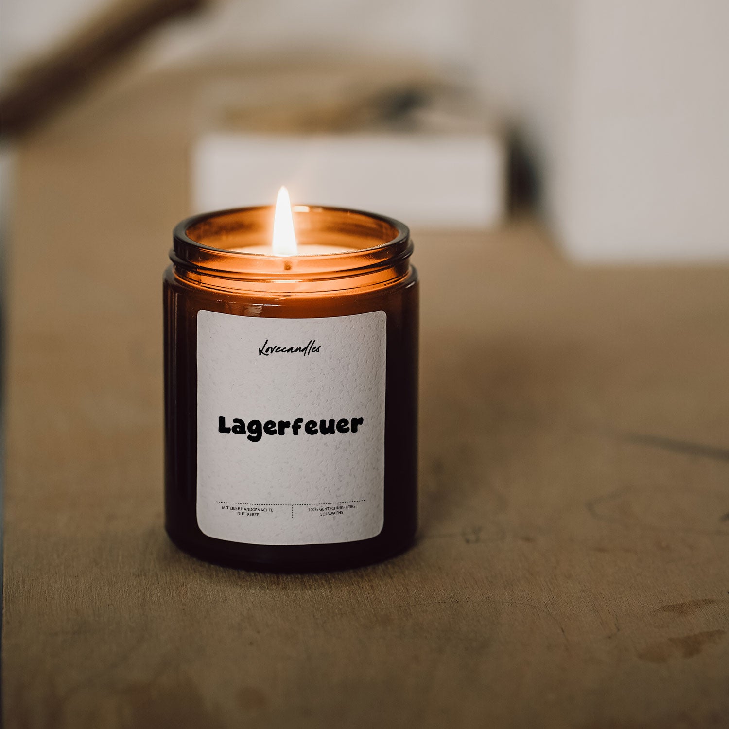 Duftkerze - Lagerfeuer.