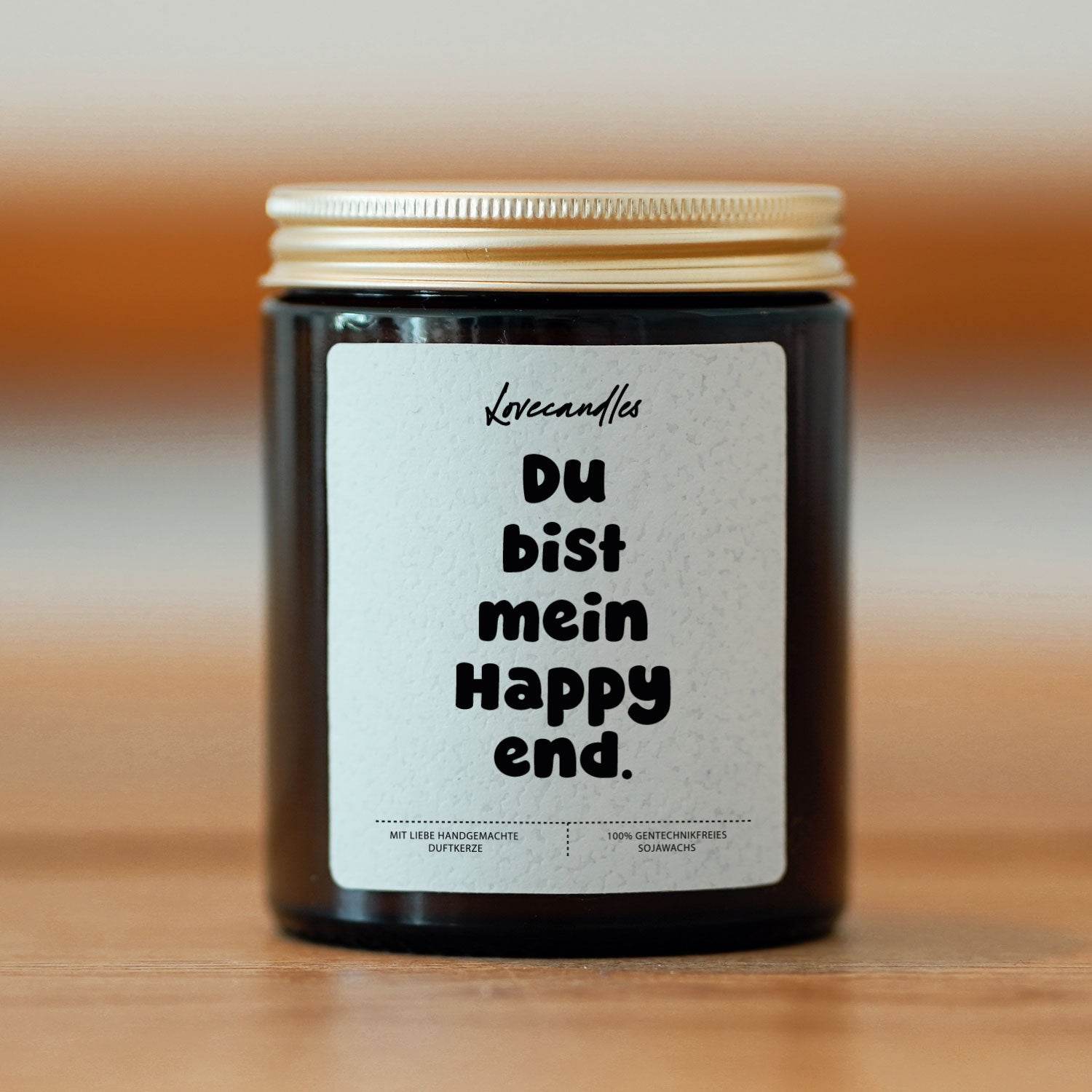 Duftkerze - Du bist mein Happy end.