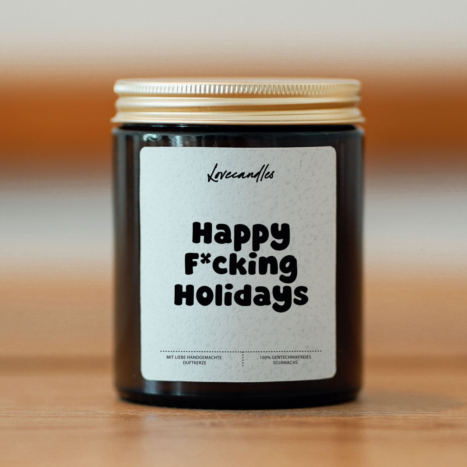 Duftkerze - Happy f*cking Holidays.