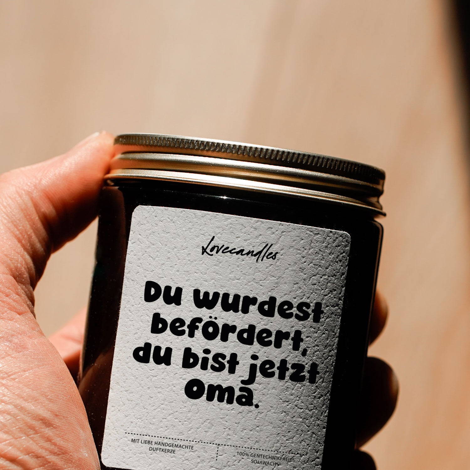 Duftkerze - Du wurdest befördert, du bist jetzt Oma