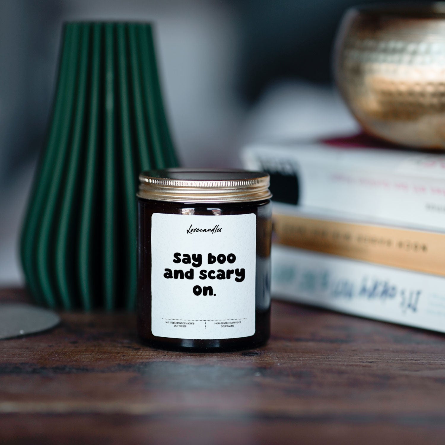 Duftkerze - Say boo and scary on.