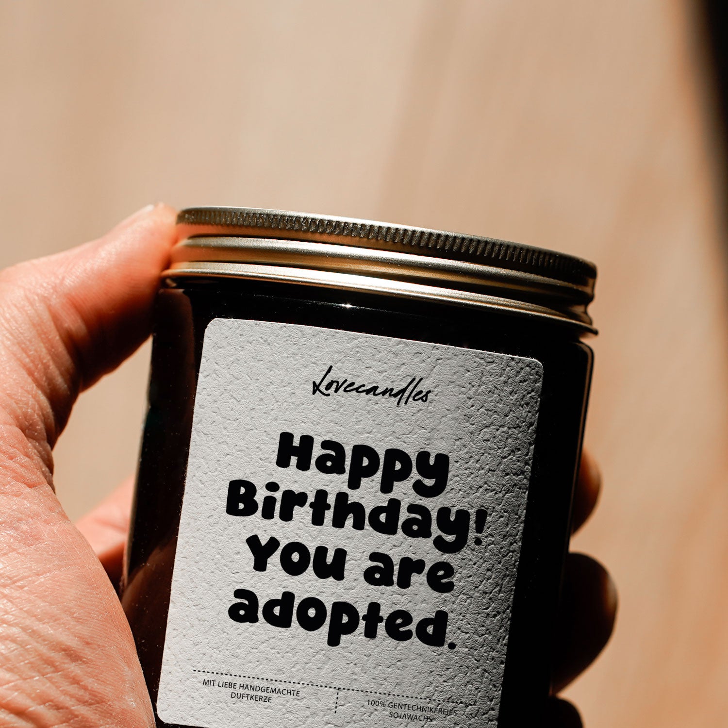 Duftkerze - Happy Birthday! You are adopted.