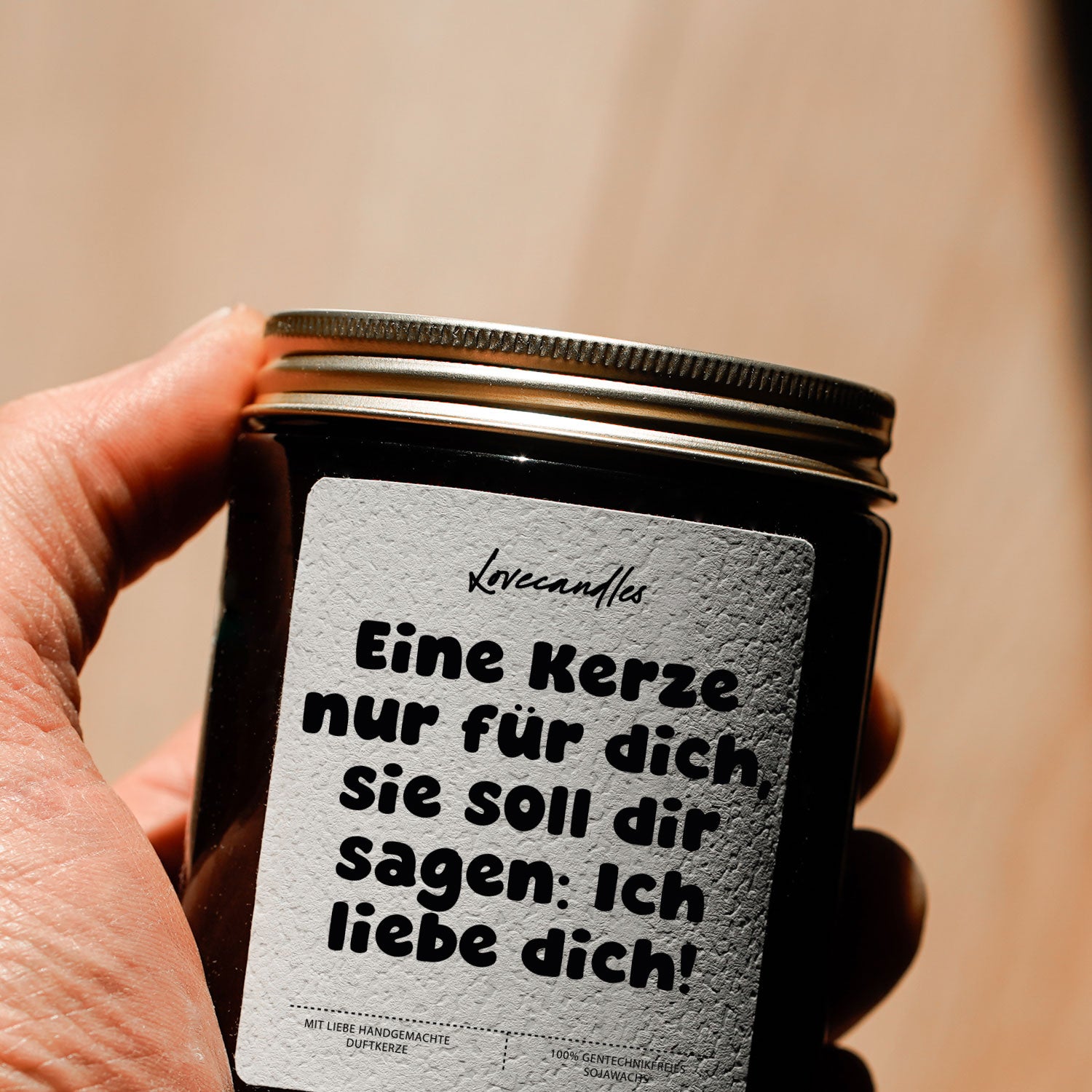 Duftkerze - Eine Kerze nur für dich, sie soll dir sagen: 

Ich liebe dich!