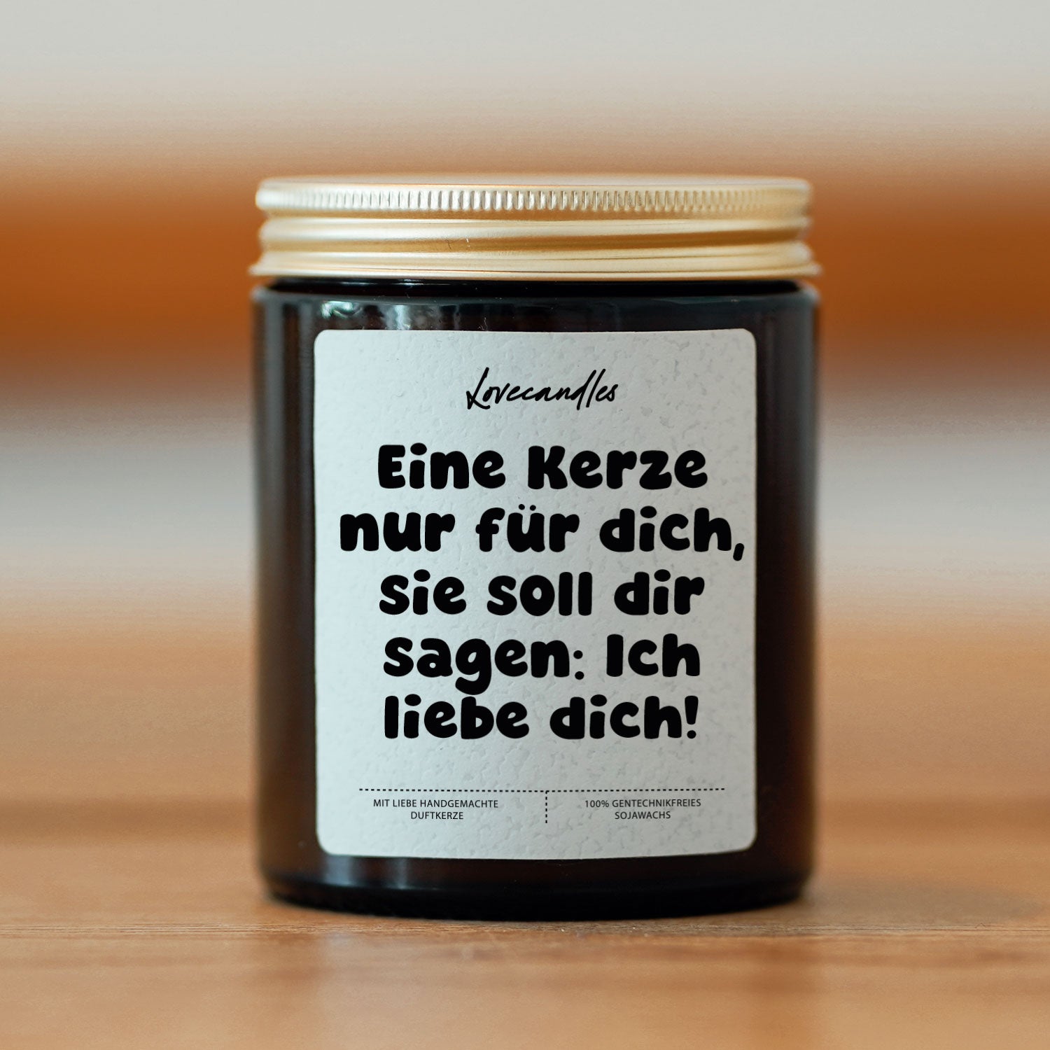 Duftkerze - Eine Kerze nur für dich, sie soll dir sagen: 

Ich liebe dich!