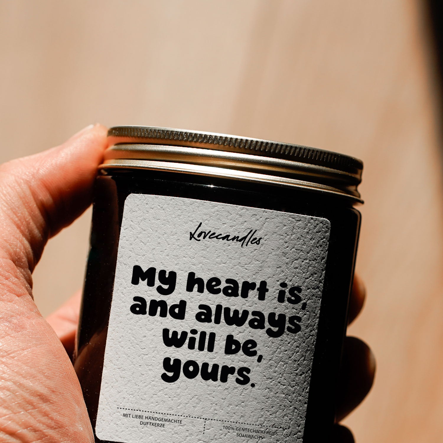 Duftkerze - My heart is, 
and always will be,
yours.