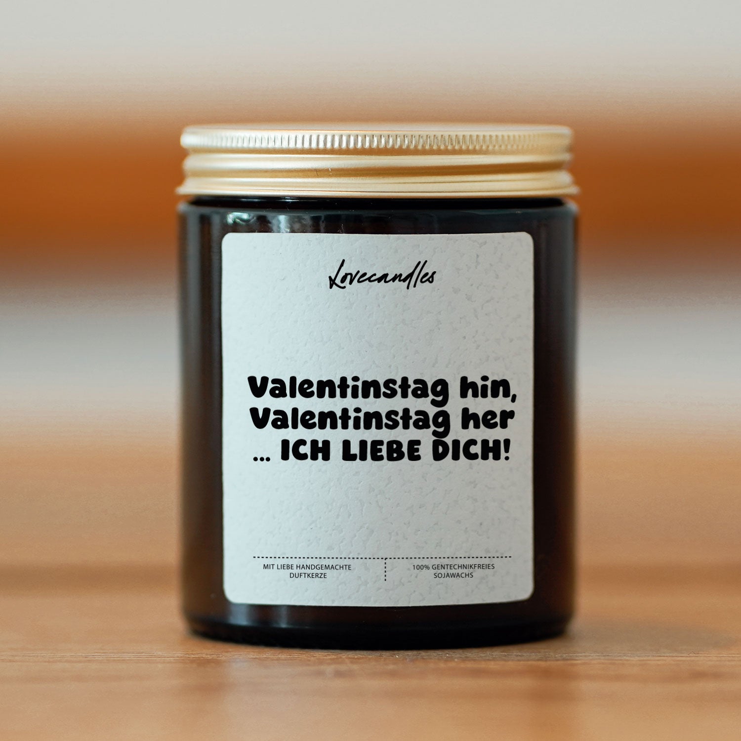 Duftkerze - Valentinstag hin, Valentinstag her ...
ICH LIEBE DICH!