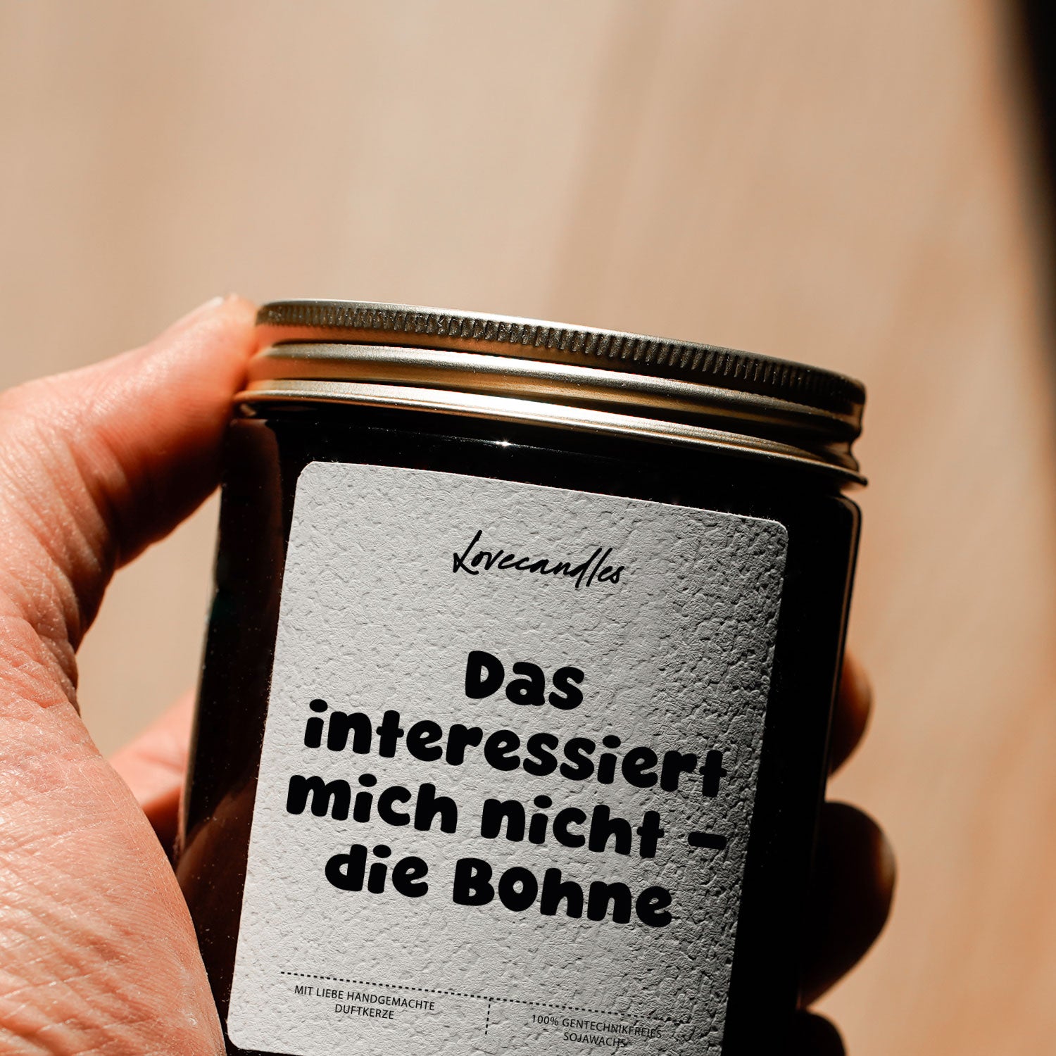 Duftkerze - Das interessiert mich nicht - die Bohne