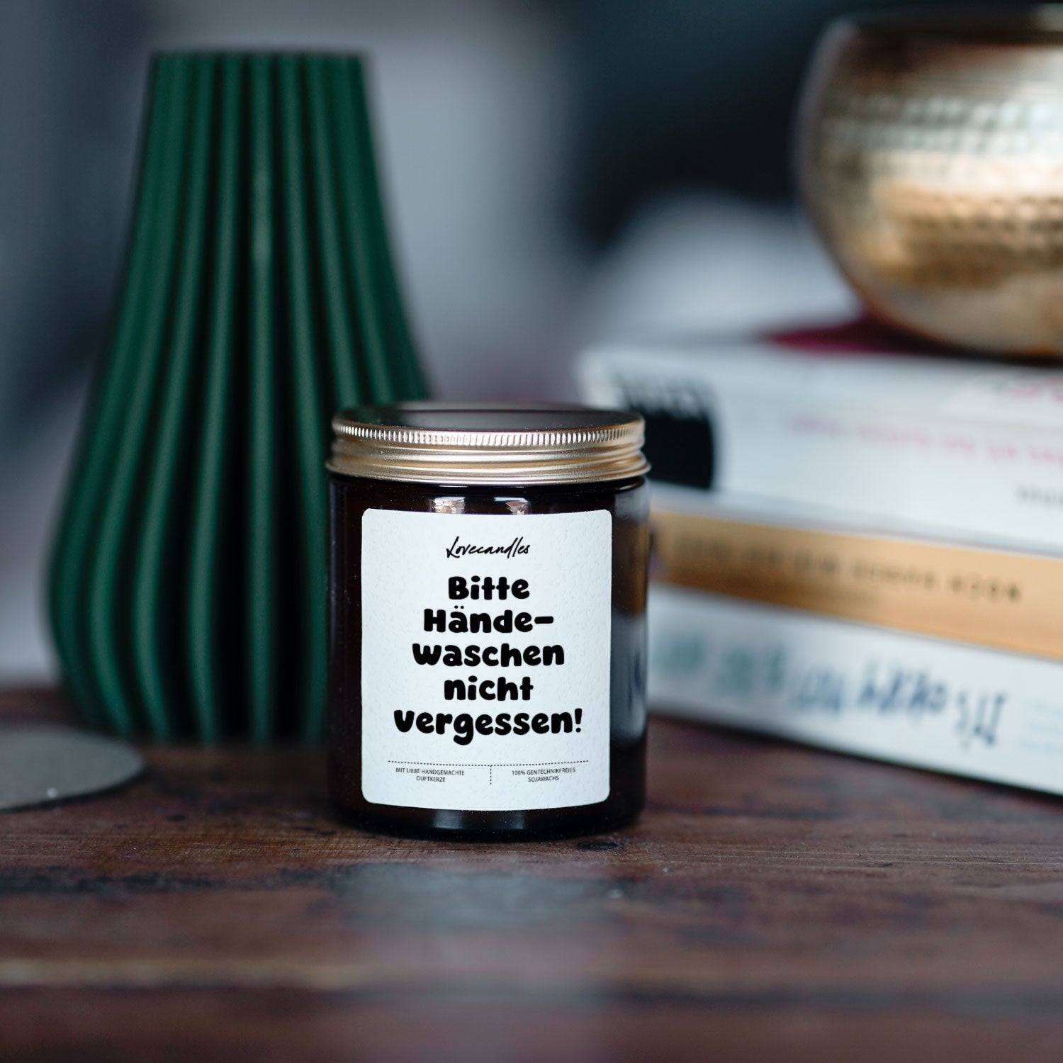 Duftkerze - Bitte Händewaschen nicht vergessen!