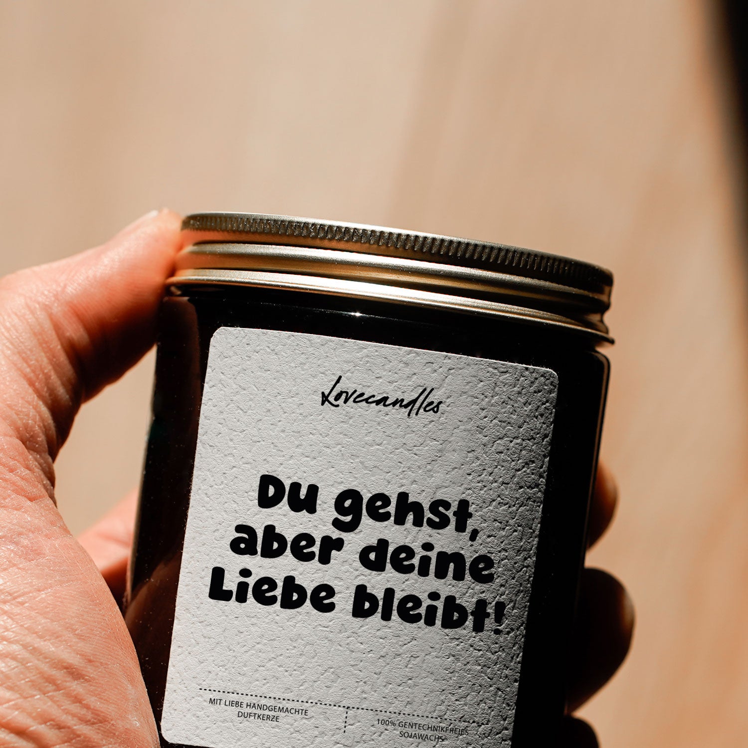 Duftkerze - Du gehst, aber deine Liebe bleibt!