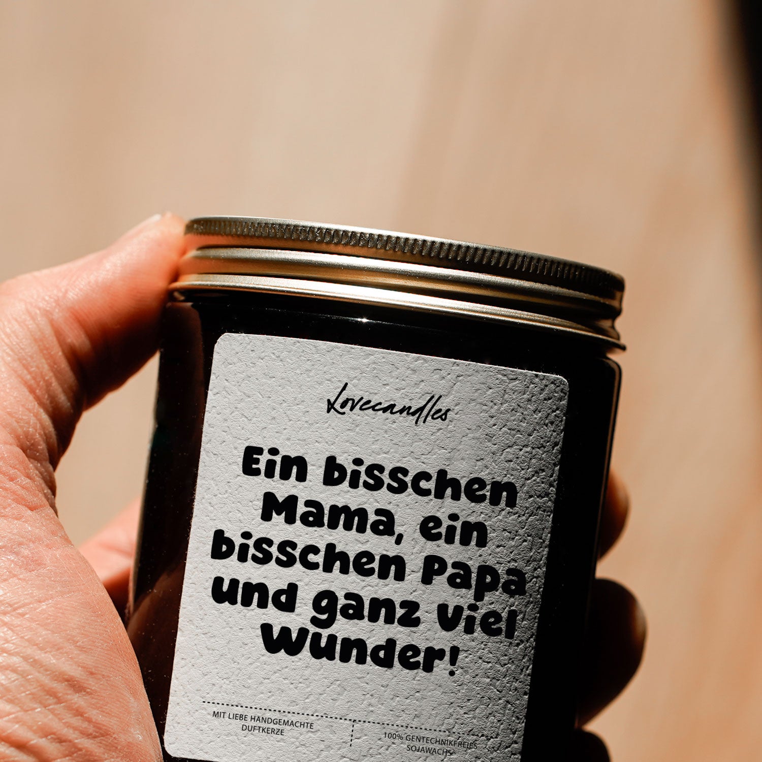 Duftkerze - Ein bisschen Mama, ein bisschen Papa und ganz viel Wunder!