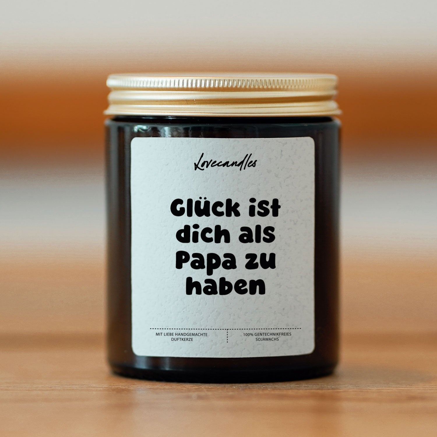 Duftkerze - Glück ist dich als Papa zu haben
