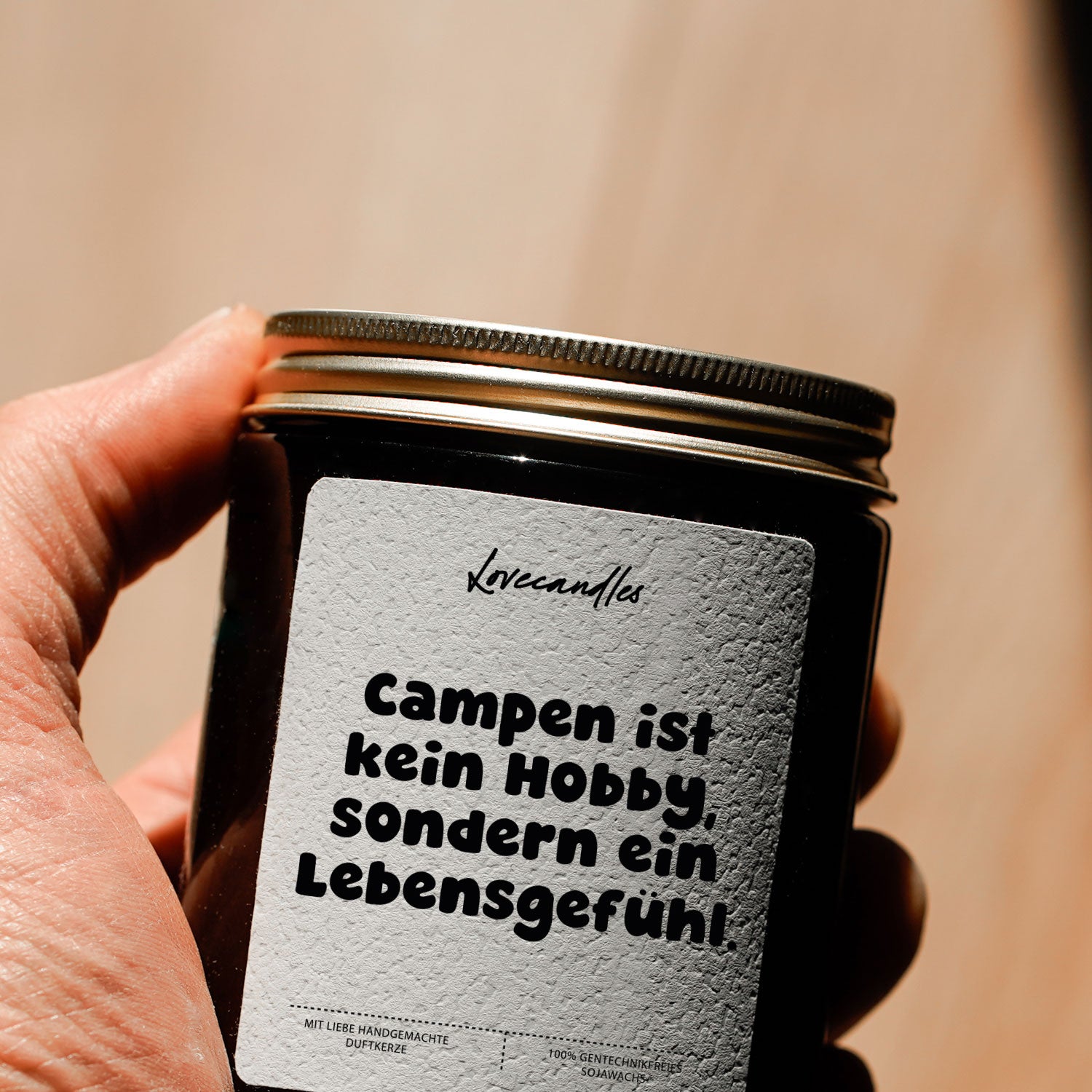 Duftkerze - Campen ist kein Hobby, sondern ein Lebensgefühl