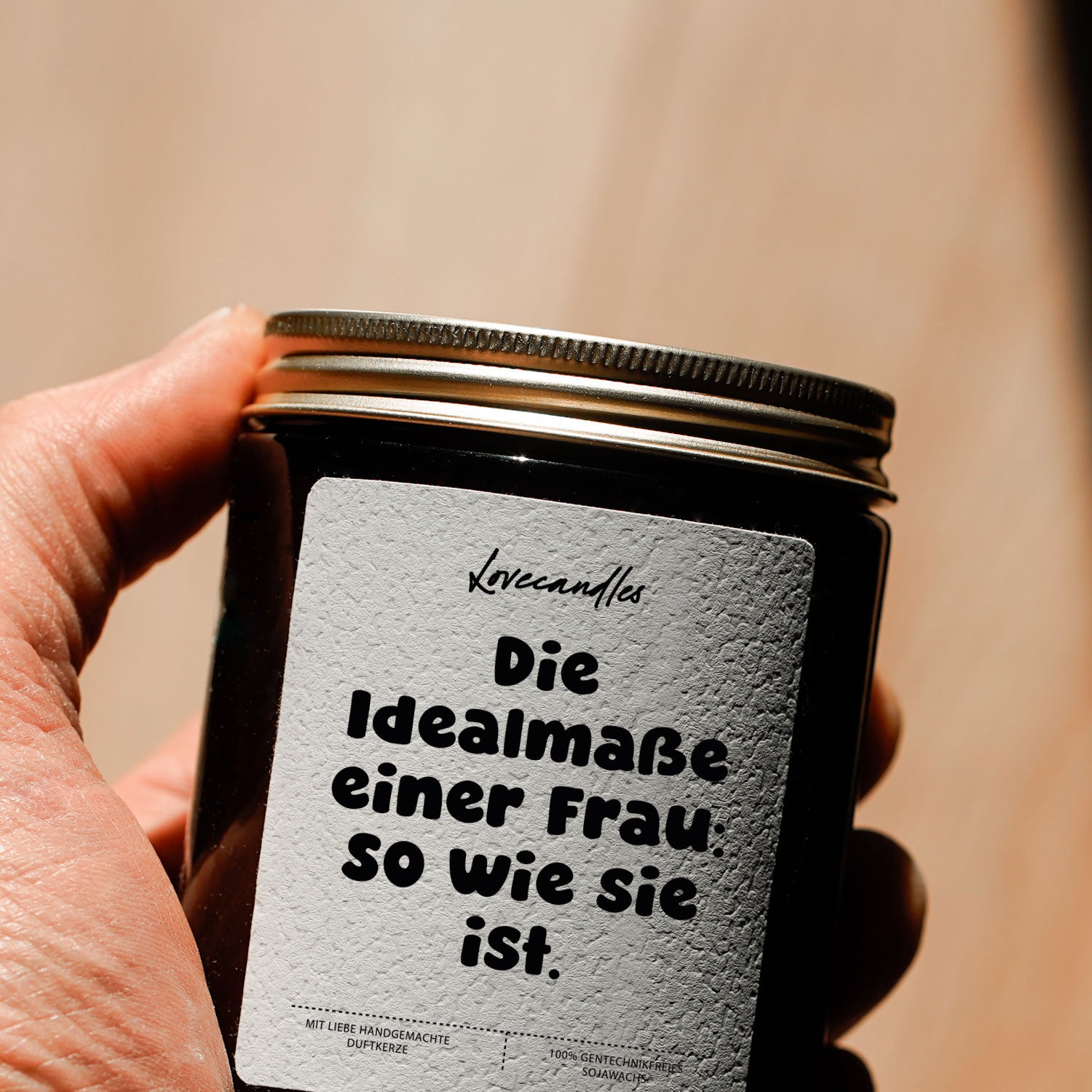 Duftkerze - Die Idealmaße einer Frau: So wie sie ist.
