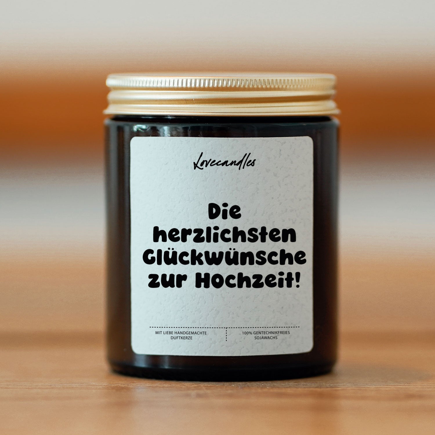 Duftkerze - Die herzlichsten Glückwünsche zur Hochzeit!