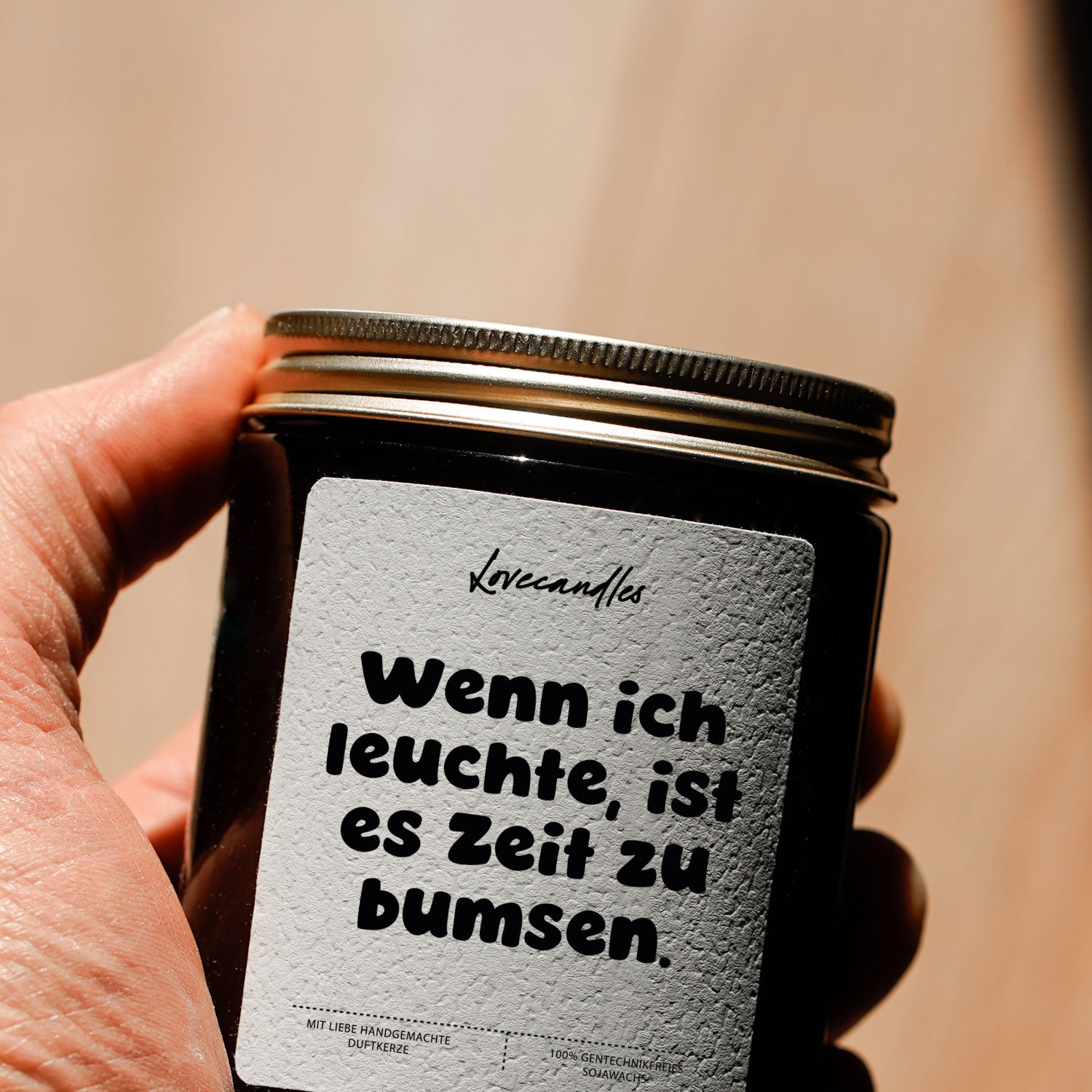 Duftkerze - Wenn ich leuchte, ist es Zeit zu bumsen.