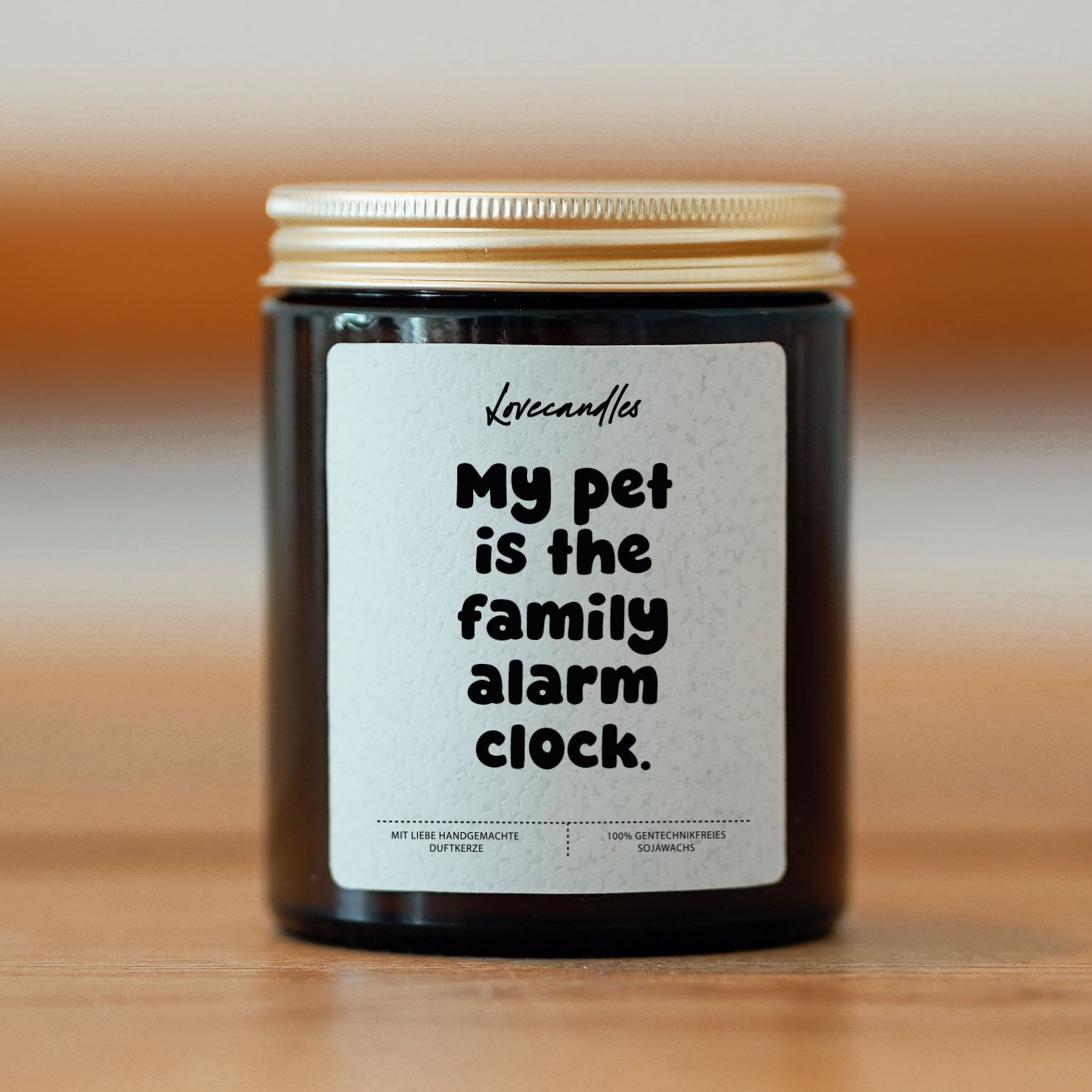 Duftkerze - My pet is the family alarm clock.