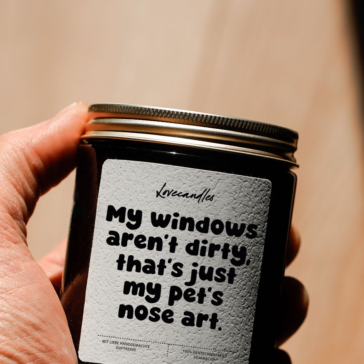 Duftkerze - My windows aren’t dirty, that’s just my pet’s nose art.