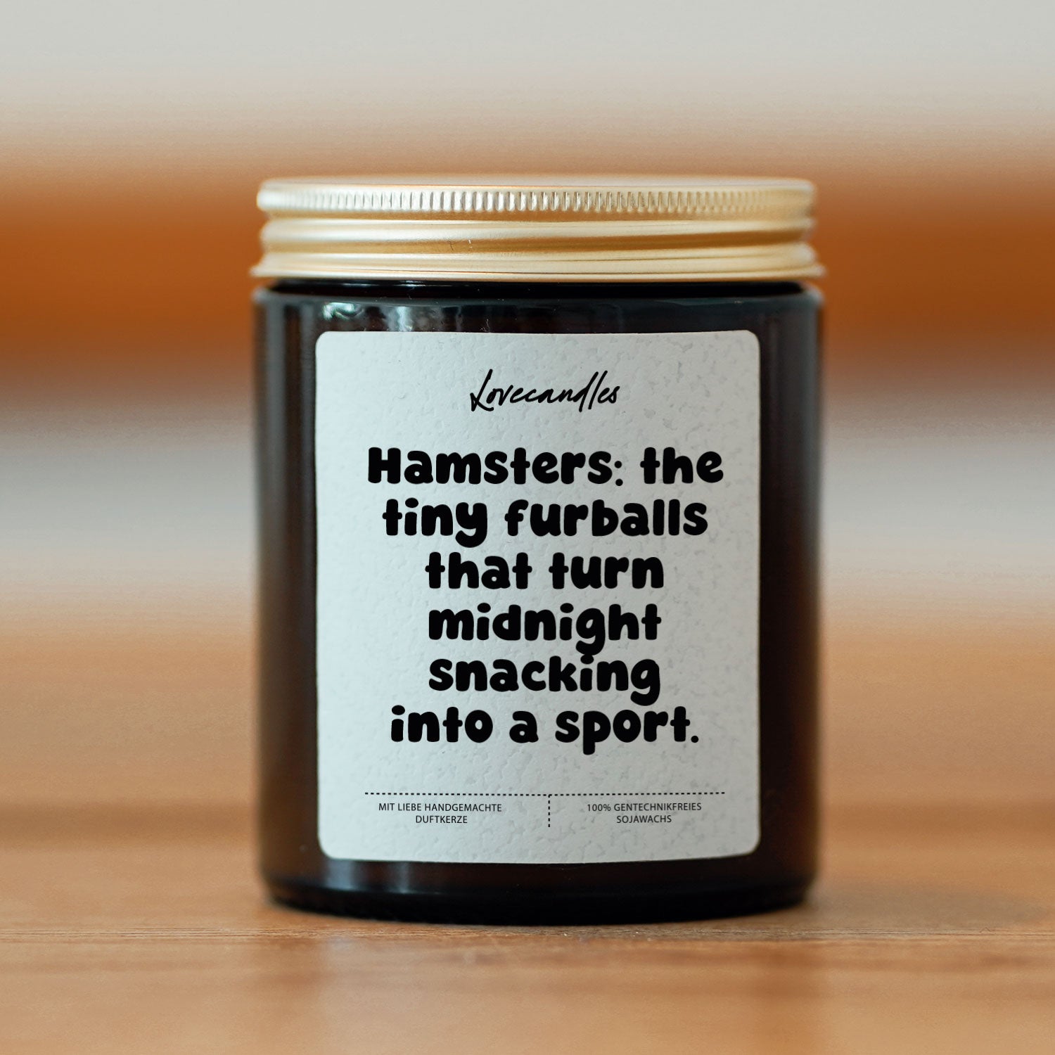 Duftkerze - Hamsters: the tiny furballs that turn midnight snacking into a sport.