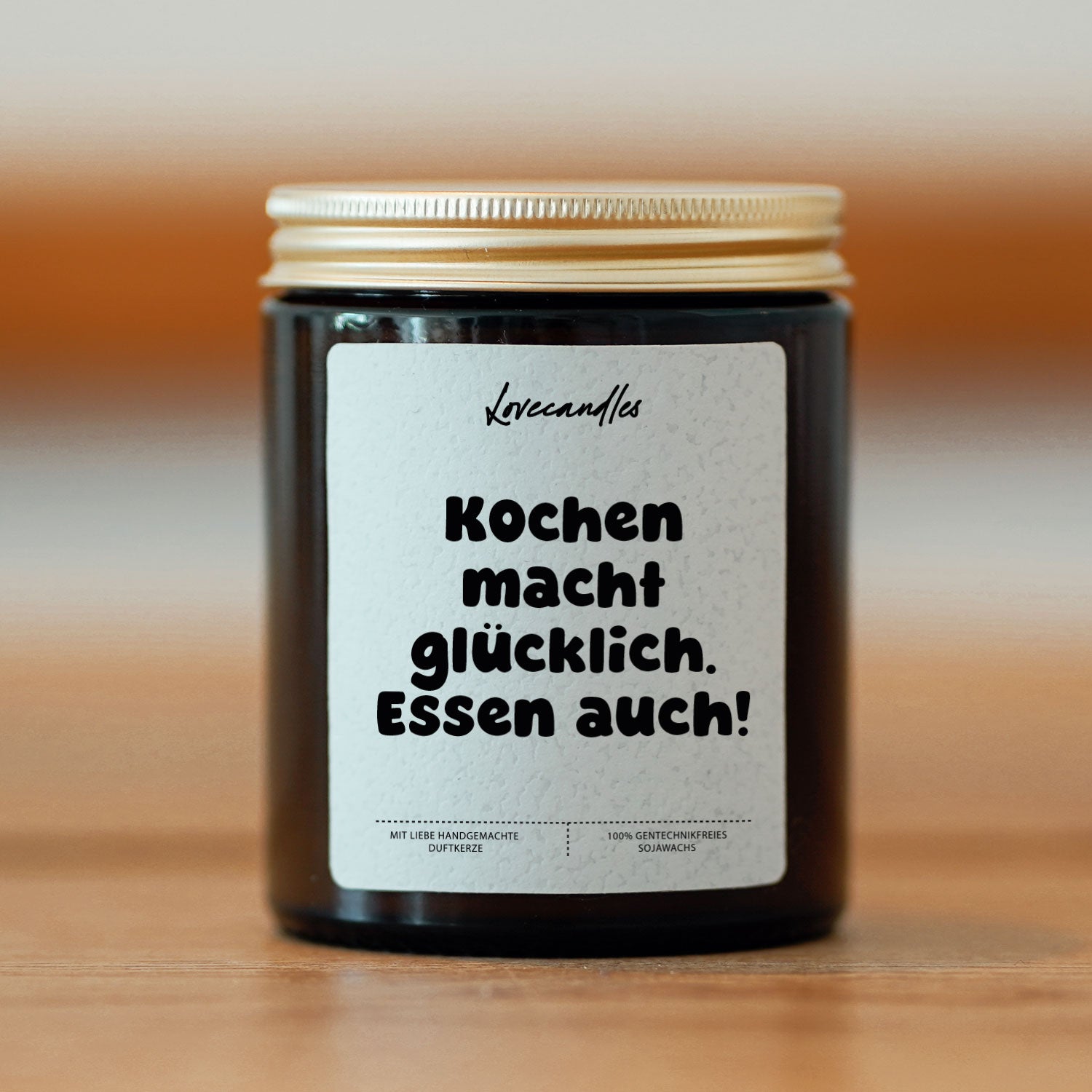 Duftkerze - Kochen Macht Glücklich. Essen Auch!