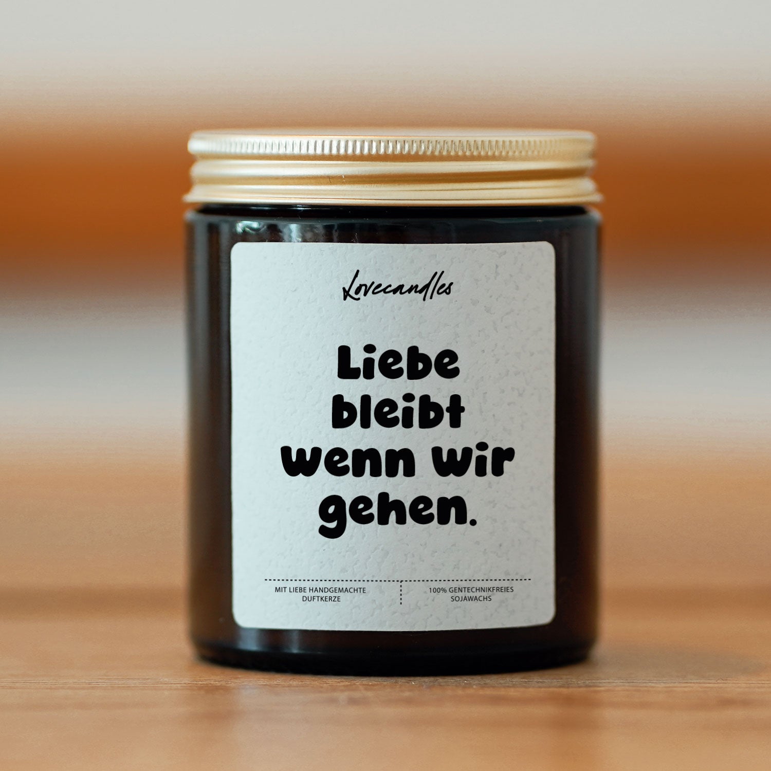 Duftkerze - Liebe Bleibt Wenn wir Gehen.