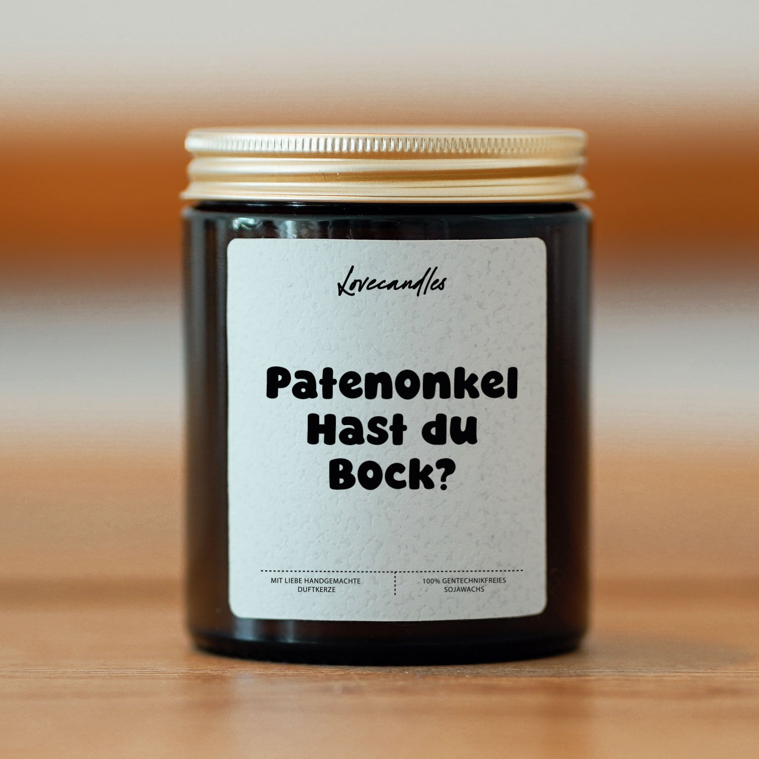 Duftkerze - Patenonkel Hast du Bock?