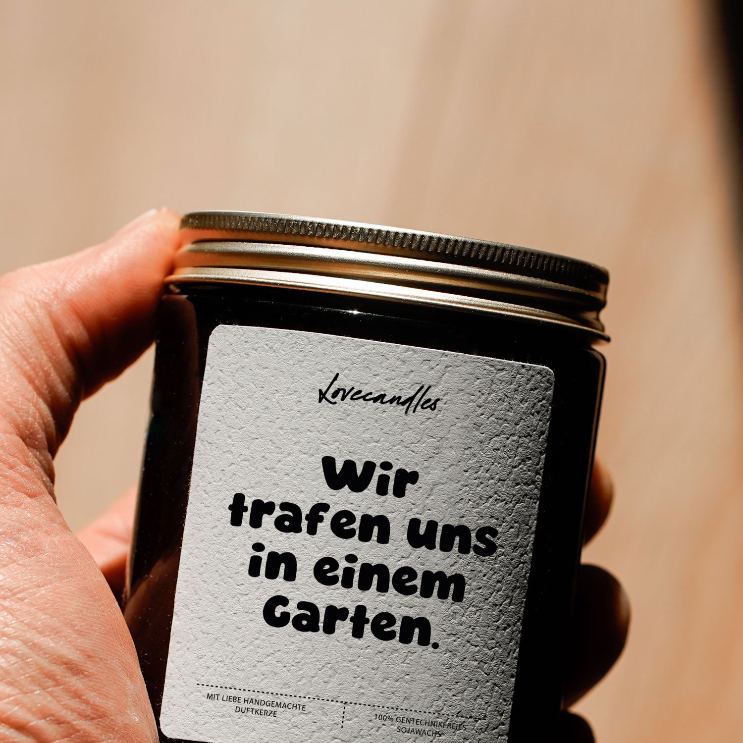 Duftkerze - Wir Trafen Uns In Einem Garten.