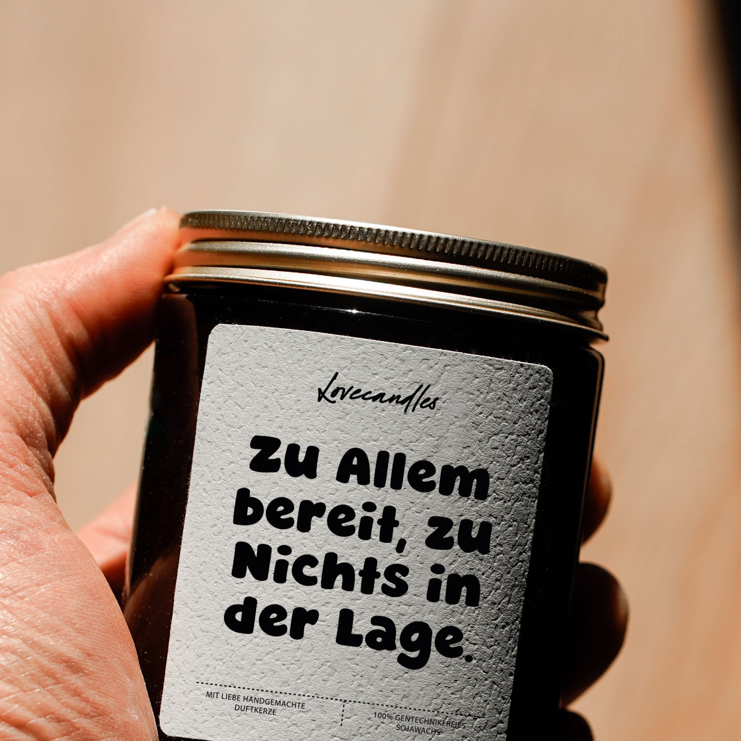 Duftkerze - Zu Allem Bereit, Zu Nichts In Der Lage.